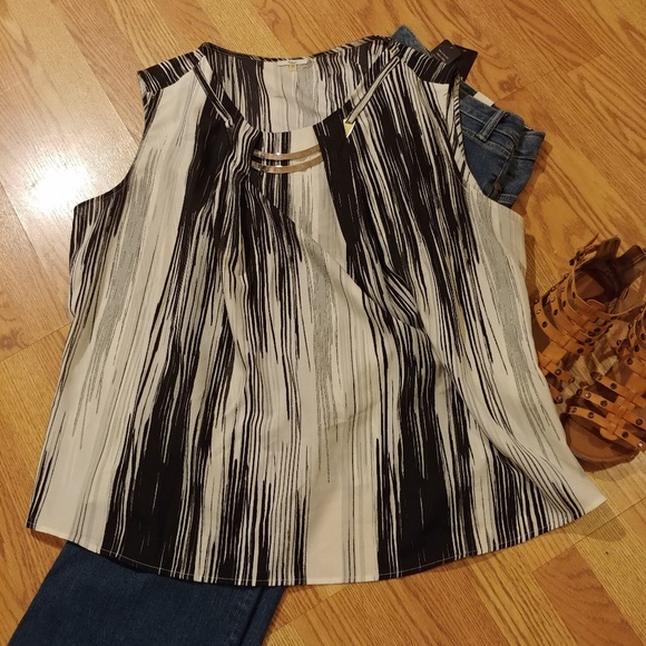 Tops - Chiffon work tank 3x